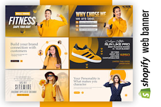 design professional  website header ,shopify banner, slider and web banner