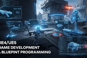 do unreal engine game development, develop unreal engine game, ue5 blueprints