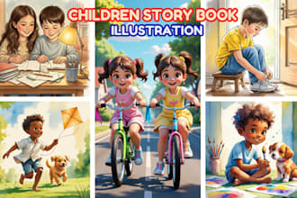 children story book illustration children story book illustration children story