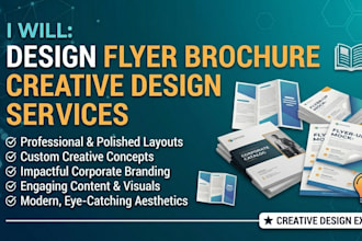 design flyer brochure creative design service