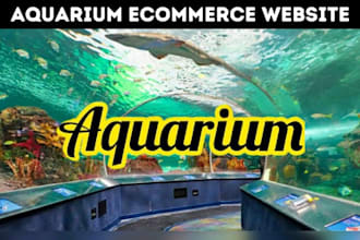 design aquarium shopify store aquarium ecommerce website fish bait website