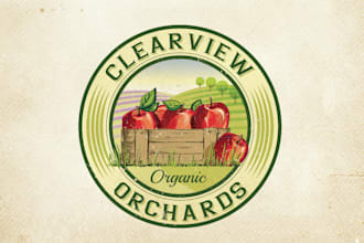 design a hand drawn abstract logo for your agriculture farm