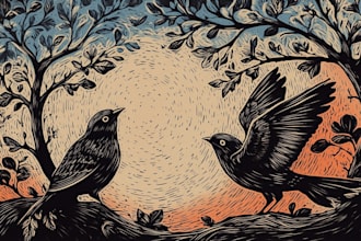 create awesome linocut illustration for your brand