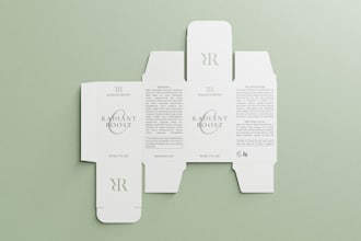 design elegant product label and packaging for skin care, cosmetic, hair care