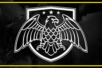 made a professional military logo or patch design