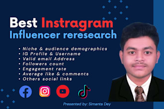 find best instagram influencer research service for influencer marketing