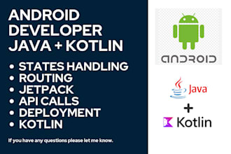 android developer in java and kotlin