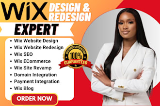 design wix website, redesign or wix landing page design