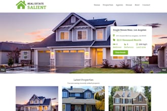 design real estate, property, rental property, home renovation website