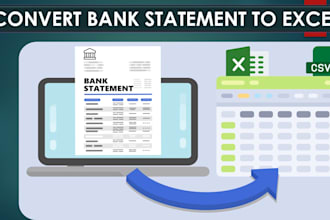 convert PDF bank statements to google sheets or excel