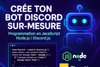 create a custom discord bot with advanced features