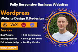 build, rebuild, design, redesign wordpress website, business website development