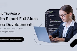 be full stack web developer in front end, website backend development