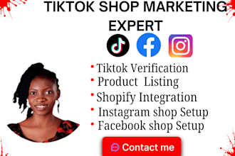setup fix verify approve manage tiktok shop business account tiktok ads expert