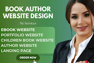 book author website landing page children ebook course website portfolio kdp wix