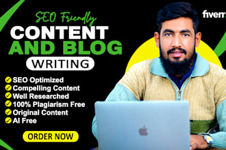 do article writing, content writing and seo blog post