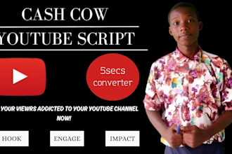 write youtube video script that cash cow
