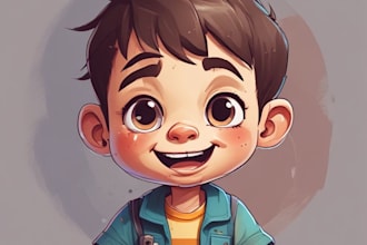 draw cute cartoon character