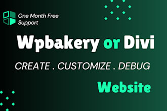 design your wpbakery or divi website