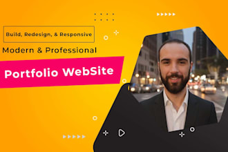design a landing page and html portfolio website