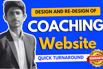 design and develop consulting, coaching website for you