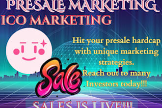 do strategic presale marketing, ico marketing, memecoin marketing, token listing