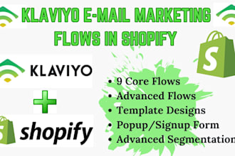 setup advanced klaviyo email marketing flows for shopify store klaviyo expert