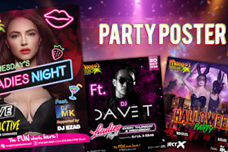 make poster eflyer for your night entertainment business