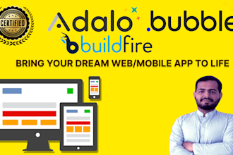 build web and mobile apps saas mvps using bubble io adalo and buildfire