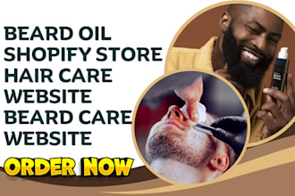 build dynamic beard oil shopify store beard care website hair care dropshipping
