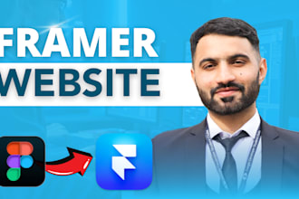 create responsive framer landing page design, framer website