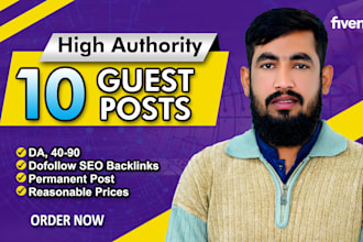do high da guest post backlinks with SEO quality guest posting service