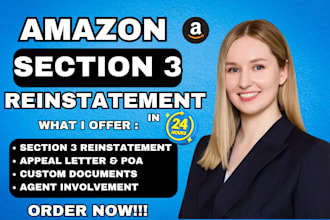 reinstate suspended amazon deactivated account, fix section 3 suspension