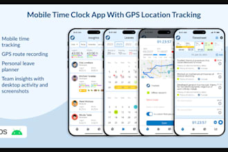 develop time tracking app, gps tracking, geolocation app, gps app, navigation