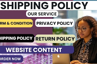 do website shipping  privacy policy terms and conditions terms of services