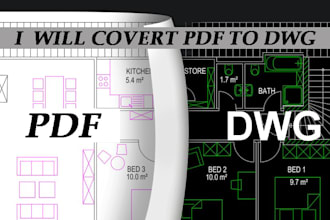 convert your pdf file to cad dwg file