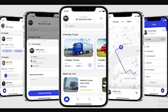 develop logistics app, transportation app, driver app, courier app