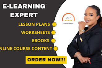 create lesson plans, worksheets, ebook and online course content
