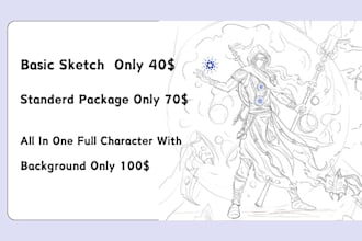make an advanced fantasy illustration