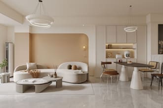 modernize apartment interior, sweet home render, cozy living room, smooth facade