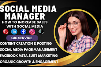 be your pro social media marketing manager instagram faceboook content creator