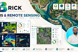 create gis maps, perform spatial analysis and process geospatial data