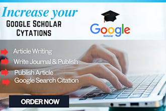 do google scholar article writing publication and citation