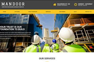 squarespace construction website  roofing website demolition website wix website
