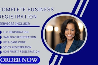 register your llc, 501c3 nonprofit, or UK company fast