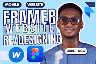 design modern framer website, framer landing page, framer developer