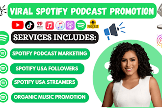 do spotify podcast promotion to USA, UK and canadian audience to get subscriber