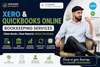 do accounting bookkeeping in xero, qb online