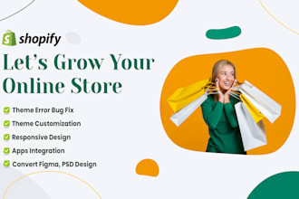 ecommerce website shopify expert shopify bug fix theme customization custom code