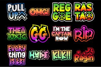 create custom text emotes for your twitch or discord channel